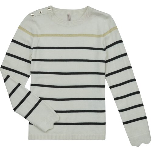 Only KOGELISA LS BUTTON O-NECK CS KNT Bijela Slike
