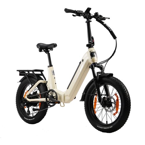 TTGO Zložljivo električno kolo F7 250 W 48 V 15 Ah, 20-palčno debelo kolo, belo, (5000234142) Cene