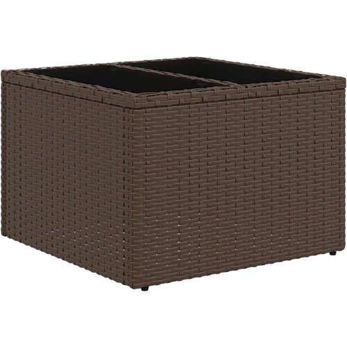vidaXL Vrtna sofaset Set 8 Rjava in bela Ratan in poliester, (22093616) Cene