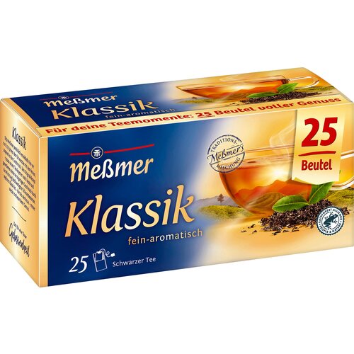 Meßmer Črni čaj - klasik - 25 čajnih vrečk Cene