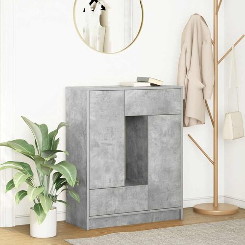  Komoda s ladicama i vratima beton siva 73x31x90 cm Cene