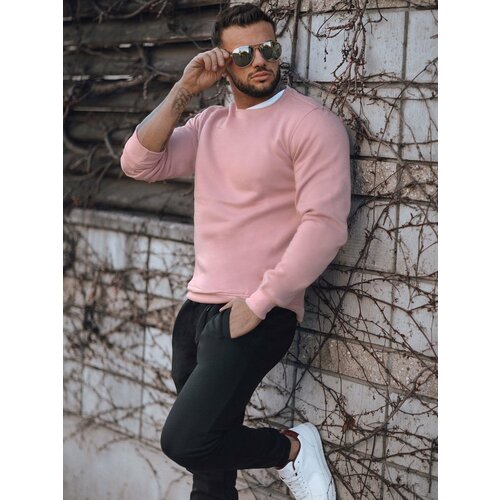 DStreet men's monochrome pink sweatshirt from Cene