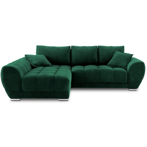 Windsor & Co Sofas zelena aztegljiva sedežna garnitura z žametnim oblazinjenjem Nuage , levi kot Cene