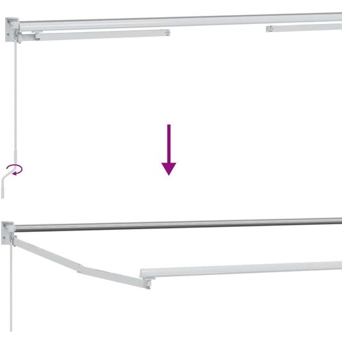  zlačivna tenda s LED diodama &amp;Scaron;areni 3 5 x 2 m - Bijeli &amp;Scaron;areni 3 5 x 2 m Slike