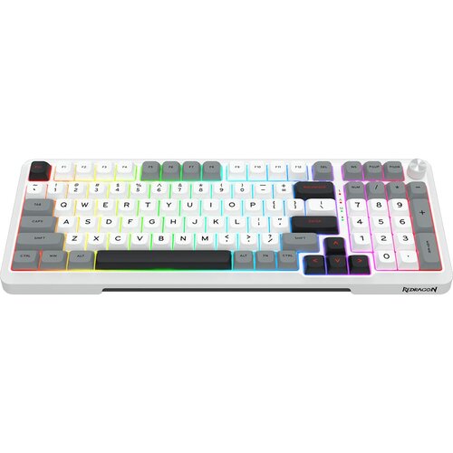 Redragon bragi pro K688 Wired/2.4G/BT mechanical keyboard white Slike