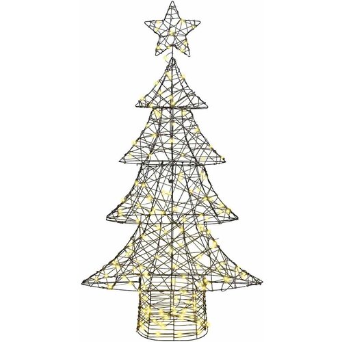  Božićno drvce s 160 LED svjetlima Topla bijela 150 cm Ratan Slike