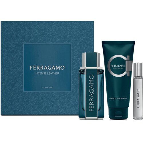 Ferragamo Intense Leather darilni set za moške Cene