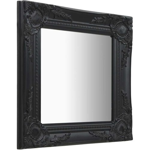 vidaXL Zidno ogledalo u baroknom stilu 40 x 40 cm crno Cijene