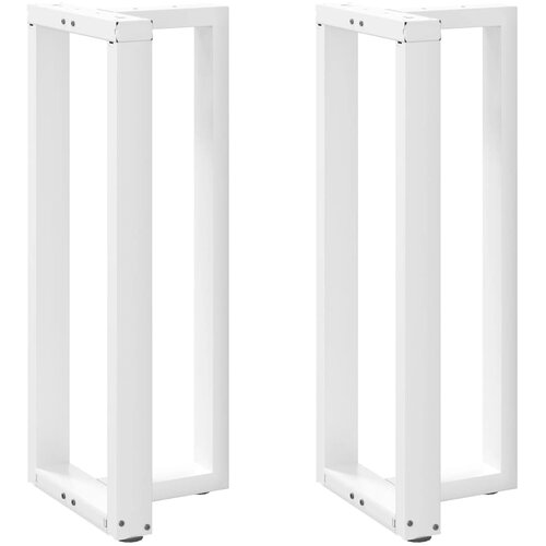 vidaXL Noge za barsko mizo v obliki črke T, 2 kosa, bele barve, 50 x 35 x (100&ndash;101) cm, jeklo, (22123647) Cene