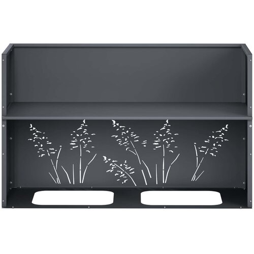  Vrtna saksija Antracit 80 x 20 x 49 cm Čelična vrata Slike