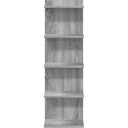  Polica na zidu Siva Sonoma 30 x 15 x 100 cm Konstruirano drvo Slike