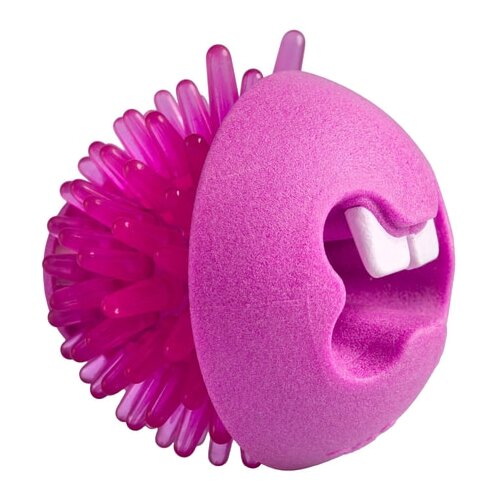 Rogz Loptica za poslastice Fred, 6.5cm, Roze Slike