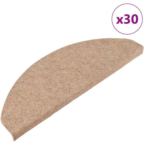 vidaXL Samoljepljivi otirači za stepenice 30 kom bež 65x22,5x3,5 cm Cijene