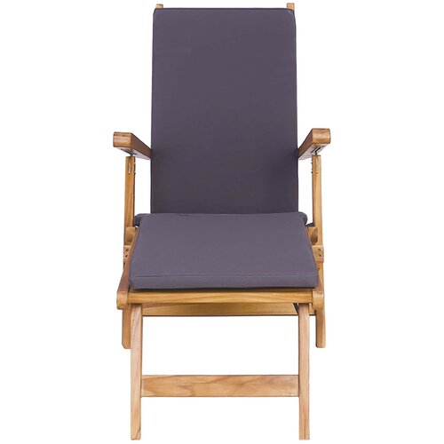  Preklopna ležaljka s jastučićem Čvrsto teak drvo Slike