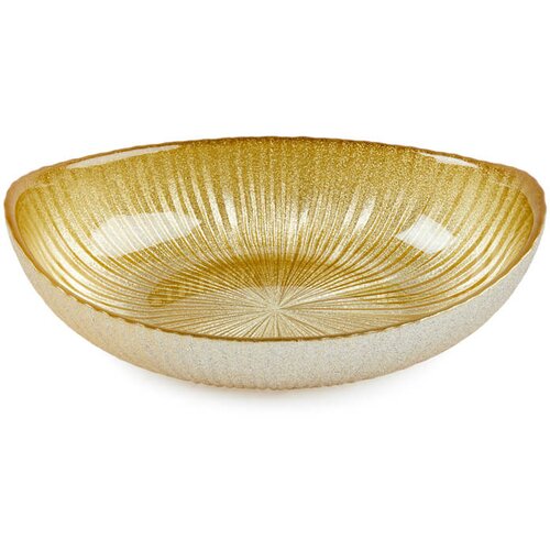Mhome Skleda Onda 21x13xh6cm / zlata / steklo, (5000267426) Cene