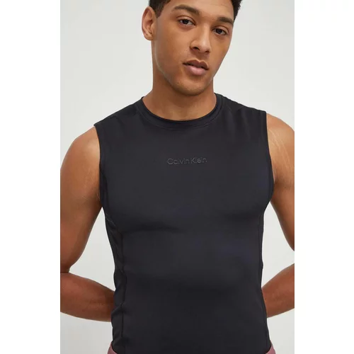 Calvin Klein Kratka majica za vadbo črna barva