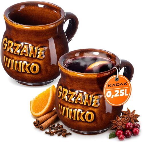 KADAX Vrčki za kuhano vino 250 ml Keramični vrčki Darilni set 2 kosov, (5000351696) Cene