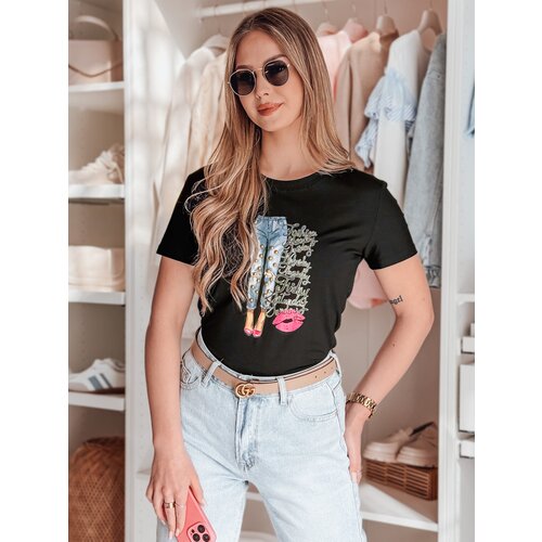 DStreet T-shirt damski z nadrukiem TRENDAY czarny Cene