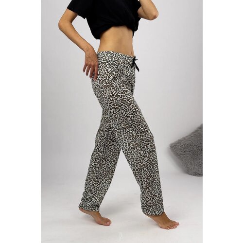 Dewberry 80156 Women Pyjama Bottom-LEOPARD Slike