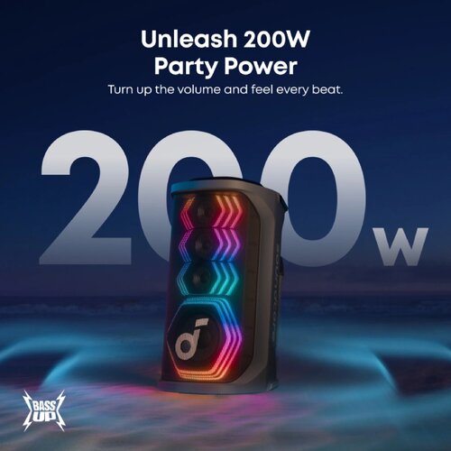 Anker Soundcore Rave 3S 200W prenosivi bluetooth IPX4 zvučnik crni Cene