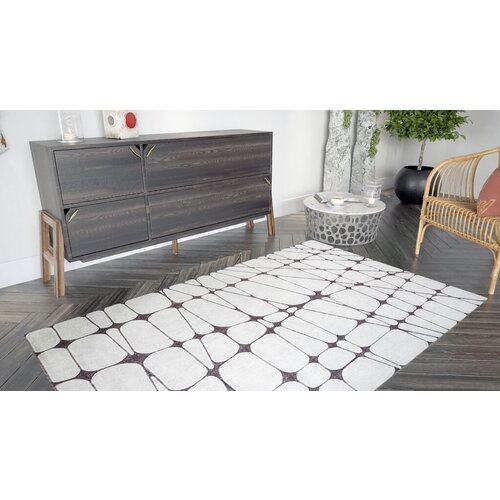 Conceptum Hypnose tepih ada Gönül -al 385, 140x190 cm, sivo-beli Cene