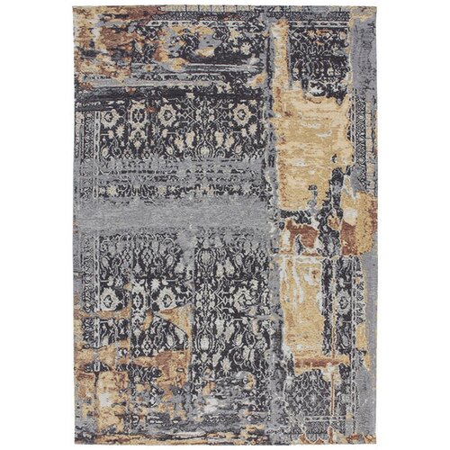 Kayoom RAVNO TKANA PREPROGA Blaze 500 Multi / Blau 115/170 cm modra, večbarvno Cene