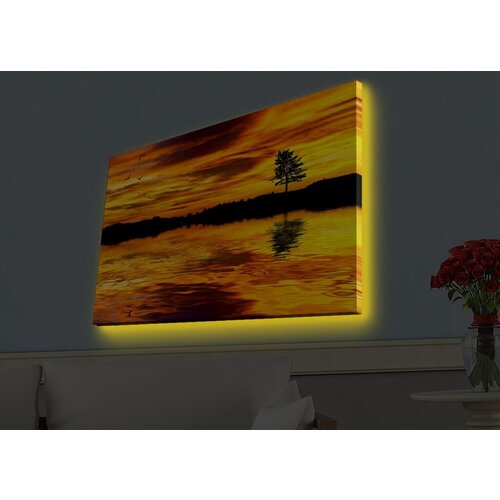 Wallity Slika sa LED osvetljenjem 4570HDACT-053, 45x70 cm Cene