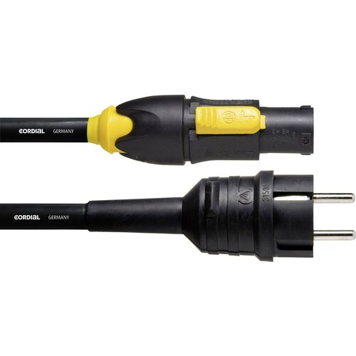 Cordial CFCA 10 S-TRUE 1 tok priključni kabel [1x varnostni mo&scaron;ki konektor - 1x powercon mo&scaron;ki konektor] 10.00 m črna, (20434760) Cene