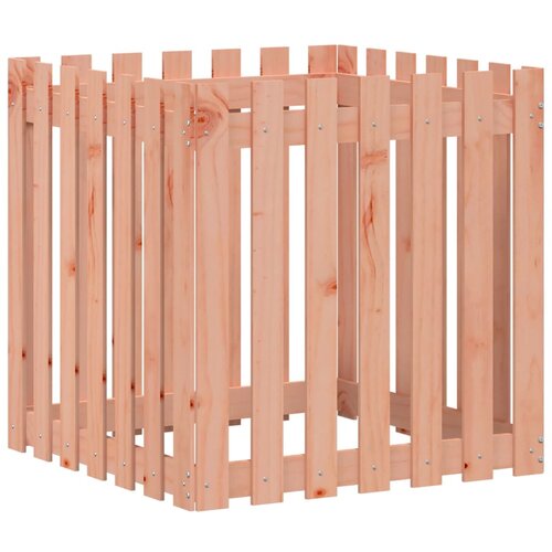 Maison Chic Vrtno korito - Greda - Cvetlični Lonec z ograjico 70x70x70 cm trden les douglas, (21790330) Slike
