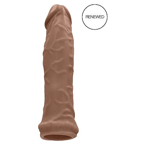 REALROCK Penis Sleeve 6 - ovoj za penis (17 cm) - temno naraven