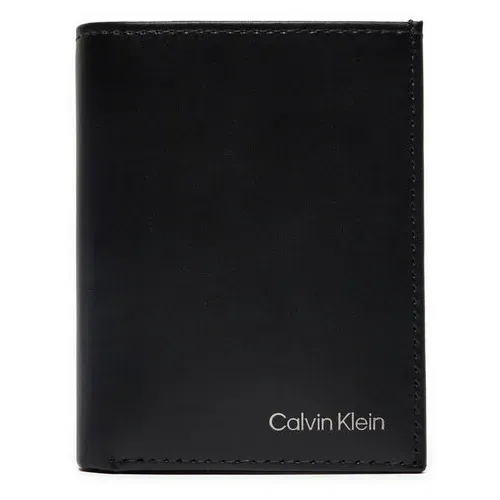 Calvin Klein Majhna moška denarnica Ck Smooth Bifold 6Cc W/Coin K50K512072 Črna