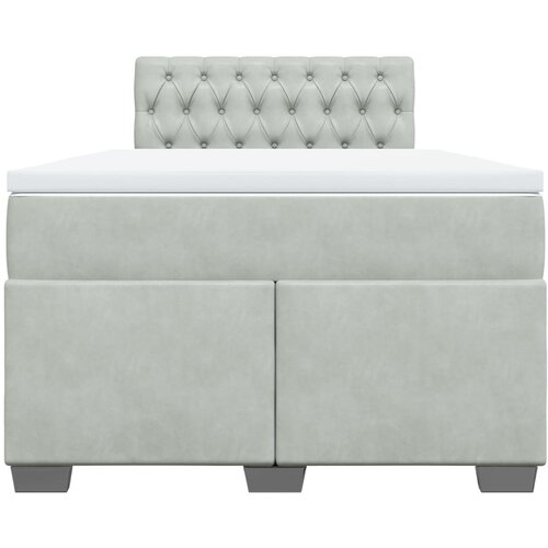 Box spring krevet s madracem svjetlosivi 120x200 cm bar&amp;scaron;unasti Slike