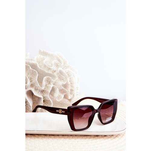 PRIUS Women's UV400 Brown Sunglasses Cene