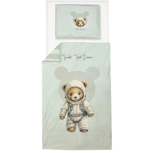 Baby Textil Textil posteljina za krevetac Teddy 3u1 Mint Cene