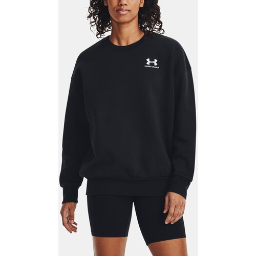 Under Armour Sweatshirt Essential Flc OS Crew-BLK - Women Cene