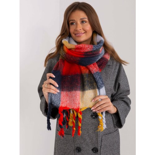 Fashion Hunters Red-mustard women's winter scarf Slike