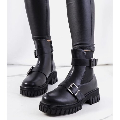D/CEO Black patent leather insulated boots Campi Cijene