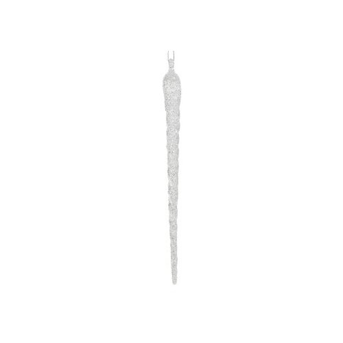 Dekordom novogodi&amp;scaron;nja dekoracija - hanging icicle 28cm 520102 - transparent/silver - kmg ( 043364 ) Slike