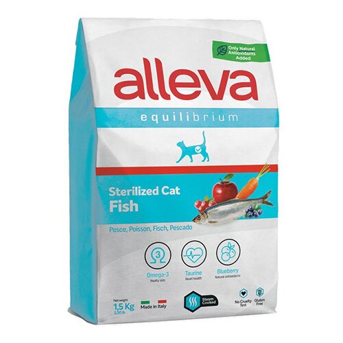 Alleva Hrana za sterilisane mačke Riba 1,5kg Adult Equilibrium ALP61074 Slike