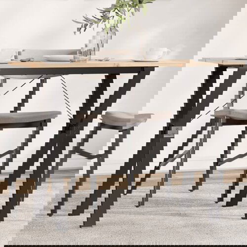 vidaXL Blagovaonski stol Y-oblika 100x50x75 cm od borovine i željeza Cijene