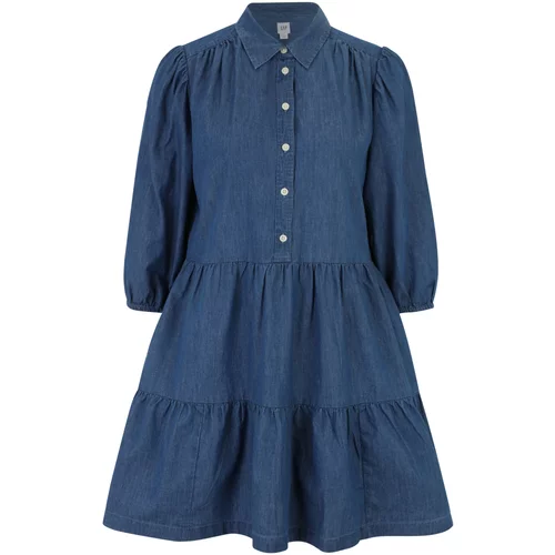 Gap Petite Košulja haljina plavi traper