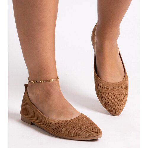 Gemre Caramel fabric ballerinas Wendana Cijene