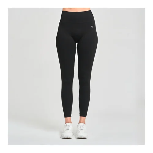 Zoe Ella Seamless Leggings, Black - S, (21576136)