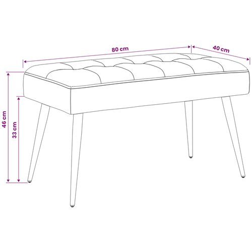  Klupa s gumbastim tkanjem Vinska crvena 80 x 40 x 46 cm Bar&amp;scaron;un Slike