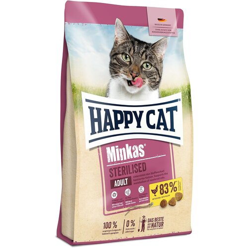 Happy Cat Suva hrana za mačke Minkas Sterilised, 10 kg Slike