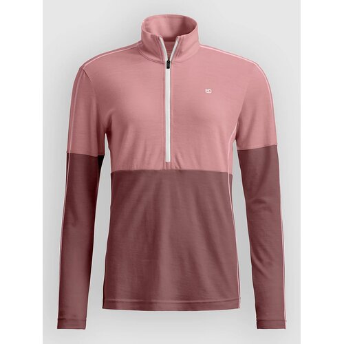 Ortovox 185 Rock 'N' Wool Zip Neck Funkcijska majica dusk rose 35401 Cene