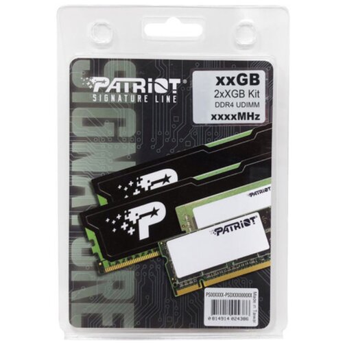Patriot RAM,16GB (2x8GB), DDR43200MHz, UDIMM, Signature Line Slike