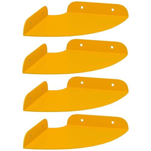  Lebdeća polica s policom s pohranom 4 pcs Žuta 15 x 15 x 2 cm - žuta boja senfa 15 cm 4 Cijene