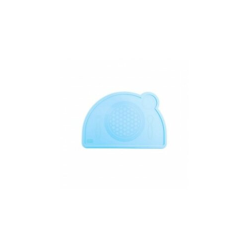 Chicco silikonski tanjir plavi Slike
