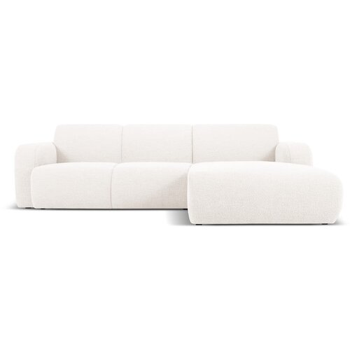 Micadoni Home Bijela kutna garnitura od boucl&amp;eacute; tkanine (s desnim kutom) Molino &amp;ndash; Slike